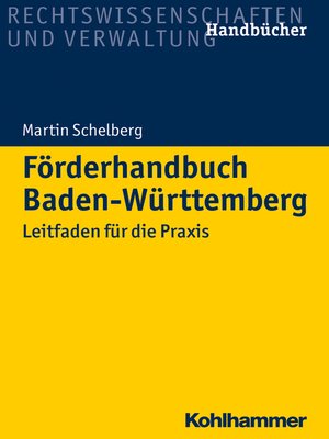 cover image of Förderhandbuch Baden-Württemberg